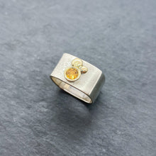 Load image into Gallery viewer, Citrine Bezel Ring Size 7.5