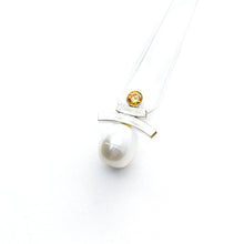 Load image into Gallery viewer, Balance Semi-Precious Stones and Pearl Inukshuk Slider Necklace