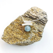 Load image into Gallery viewer, Balance Aquamarine Slider Necklaces