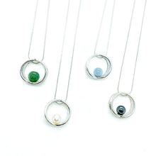 Load image into Gallery viewer, Balance Double Ring Necklace
