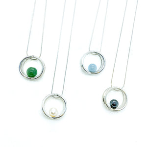 Balance Double Ring Necklace