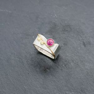 Ruby Blossom Ring