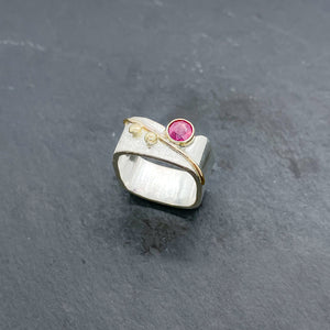 Ruby Blossom Ring