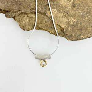Single Petal Slider Necklace with Diamond