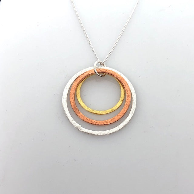Triple Rings Necklace