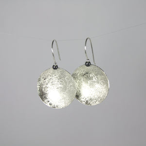 Scribbled Disc Earrings