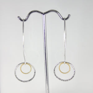 Two Tones Long Earrings