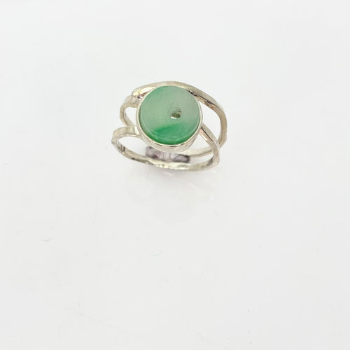Chinese Jade Button Ring