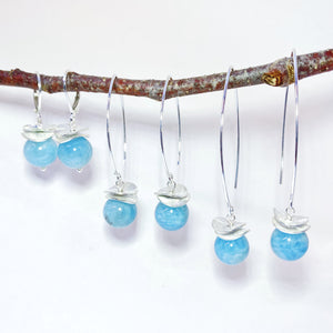 Acorn Larimar Earrings