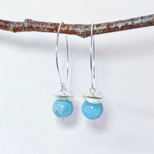 Load image into Gallery viewer, Acorn Larimar Earrings