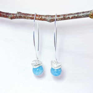 Acorn Larimar Earrings