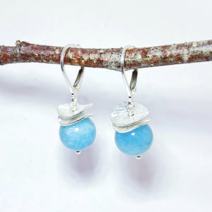 Acorn Larimar Earrings