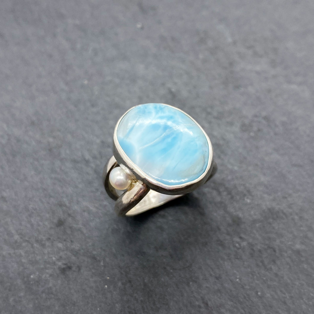 Larimar Ring Size 7.5