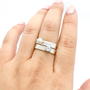 CZ Medium Stacking Ring