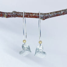Load image into Gallery viewer, Scribble Hearts with Gold Detail Earrings