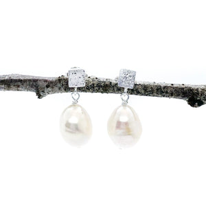 Large Baroque Pearl Studs