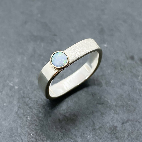 Opal Bezel Ring Size 6