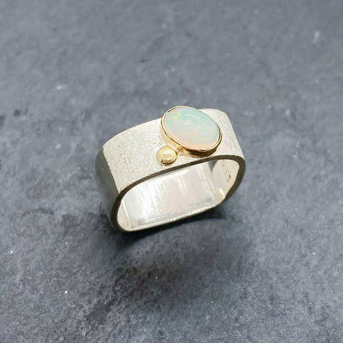 Opal Bezel Ring Size 11-11.5