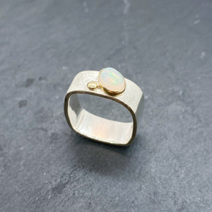 Opal Bezel Ring Size 11-11.5
