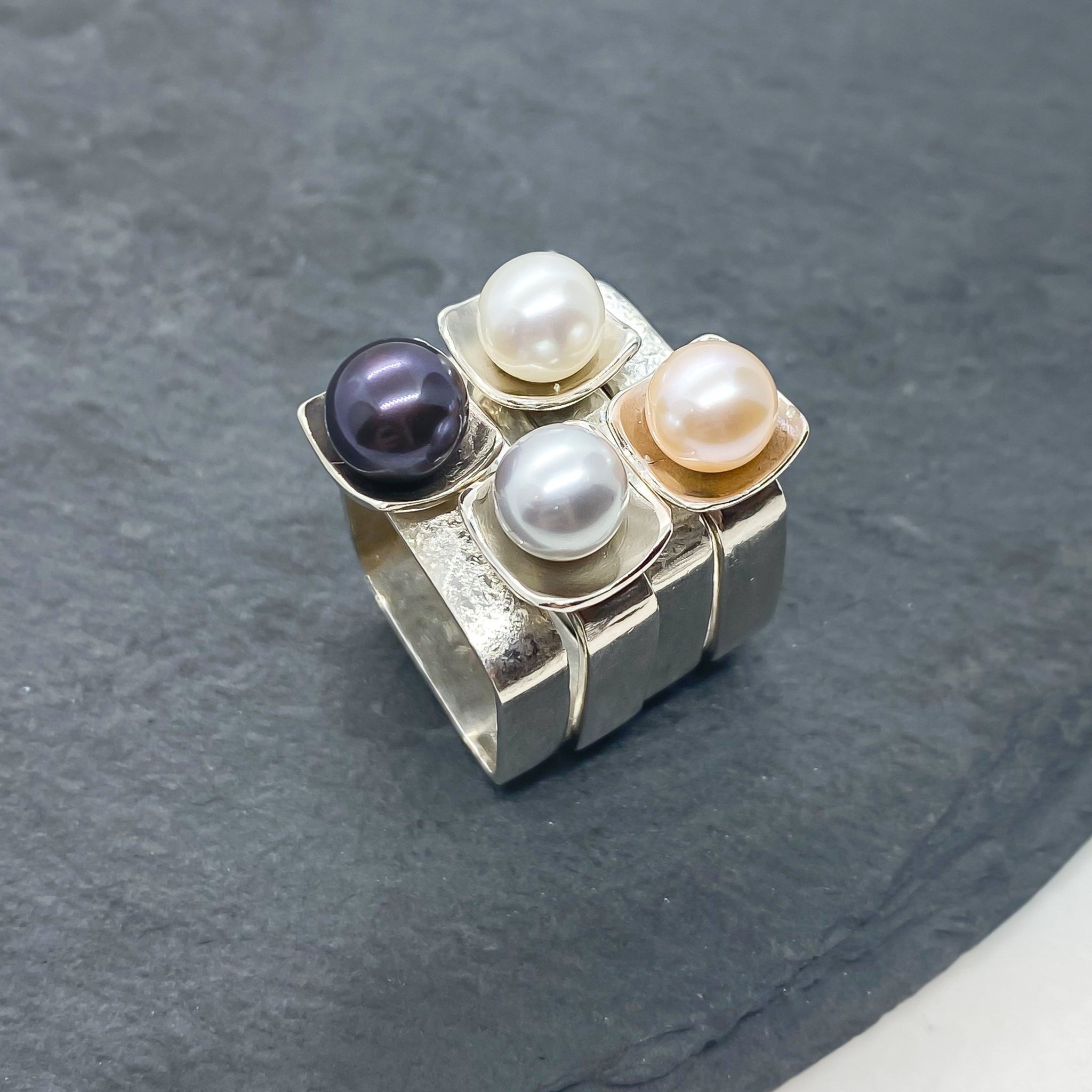 Square on Square Stacking Ring – Chi's Creations Jewelry