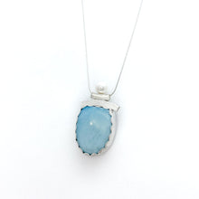 Load image into Gallery viewer, Balance Pearl and Larimar Necklace