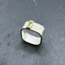 Load image into Gallery viewer, Peridot Bridge Ring Size 6.5