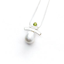 Load image into Gallery viewer, Balance Semi-Precious Stones and Pearl Inukshuk Slider Necklace