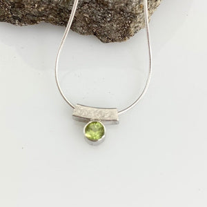 Balance Birthstone Peridot Necklace
