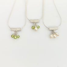 Load image into Gallery viewer, Balance Birthstone Peridot Slider Necklace
