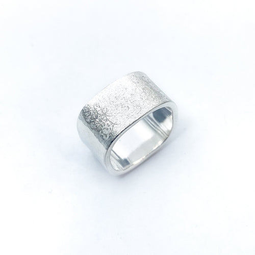 Large Scribble Stacking Ring