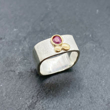 Load image into Gallery viewer, Ruby Bezel Ring Size 7.5-8