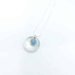 Scribbled Disc Necklace