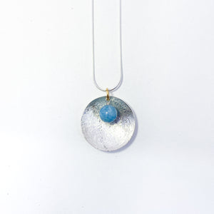 Scribbled Disc Necklace