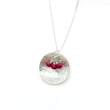 Load image into Gallery viewer, Scribbled Shell with Ruby Necklace