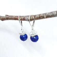 Load image into Gallery viewer, Acorn Lapis Earrings