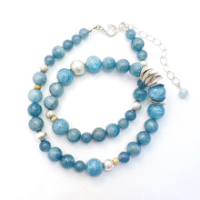 Load image into Gallery viewer, String of Calming Aquamarine Necklace