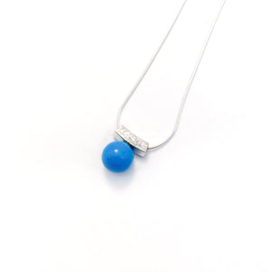 Birthstone Bead Slider Necklace