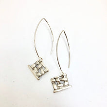 Load image into Gallery viewer, Woven Square Dangle Earrings