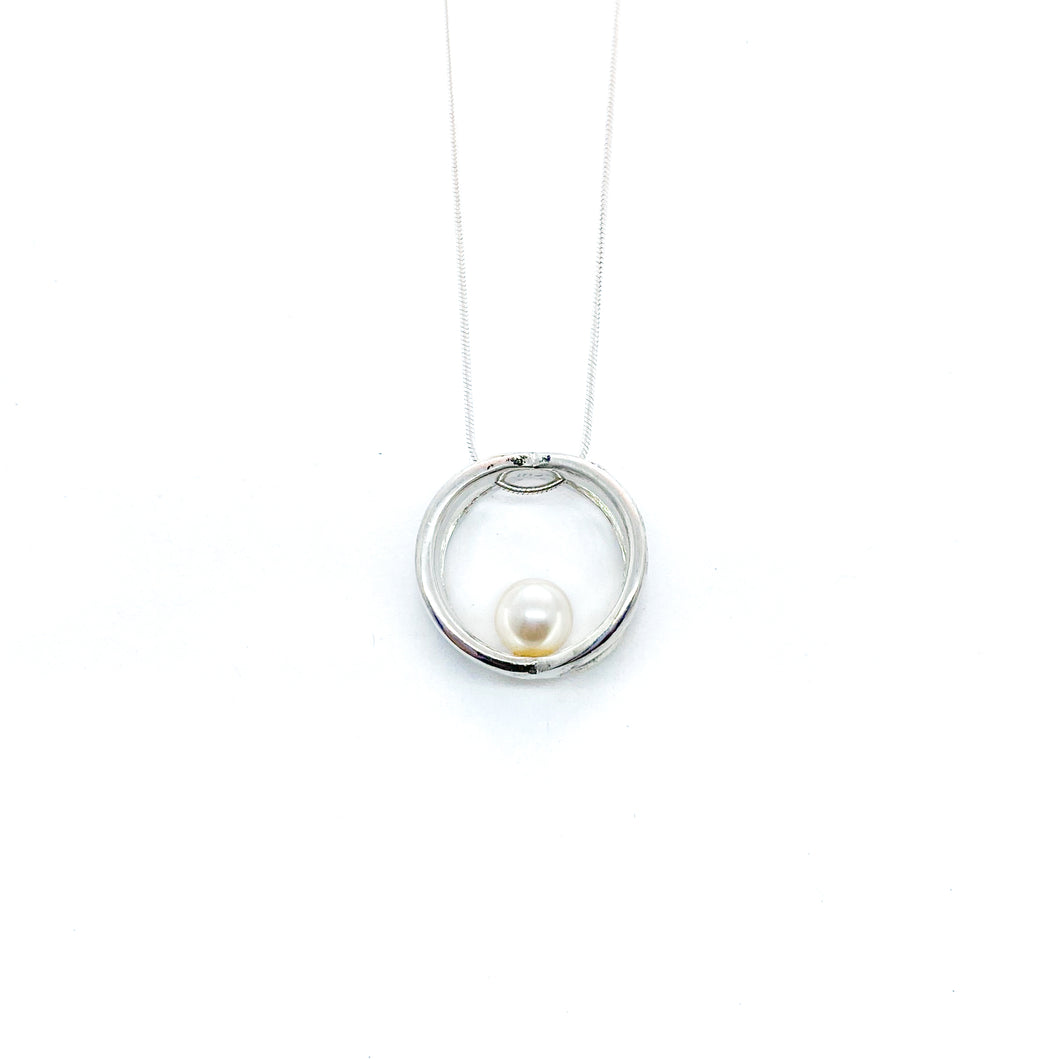 Balance Double Ring Necklace