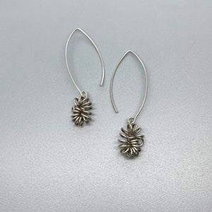 Silver Spiral Earrings