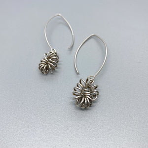 Silver Spiral Earrings
