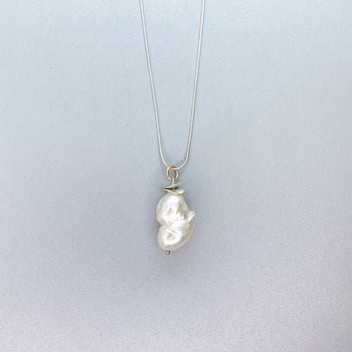 Baroque Pearl Acorn Necklace #2