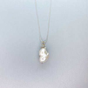 Baroque Pearl Acorn Necklace #2