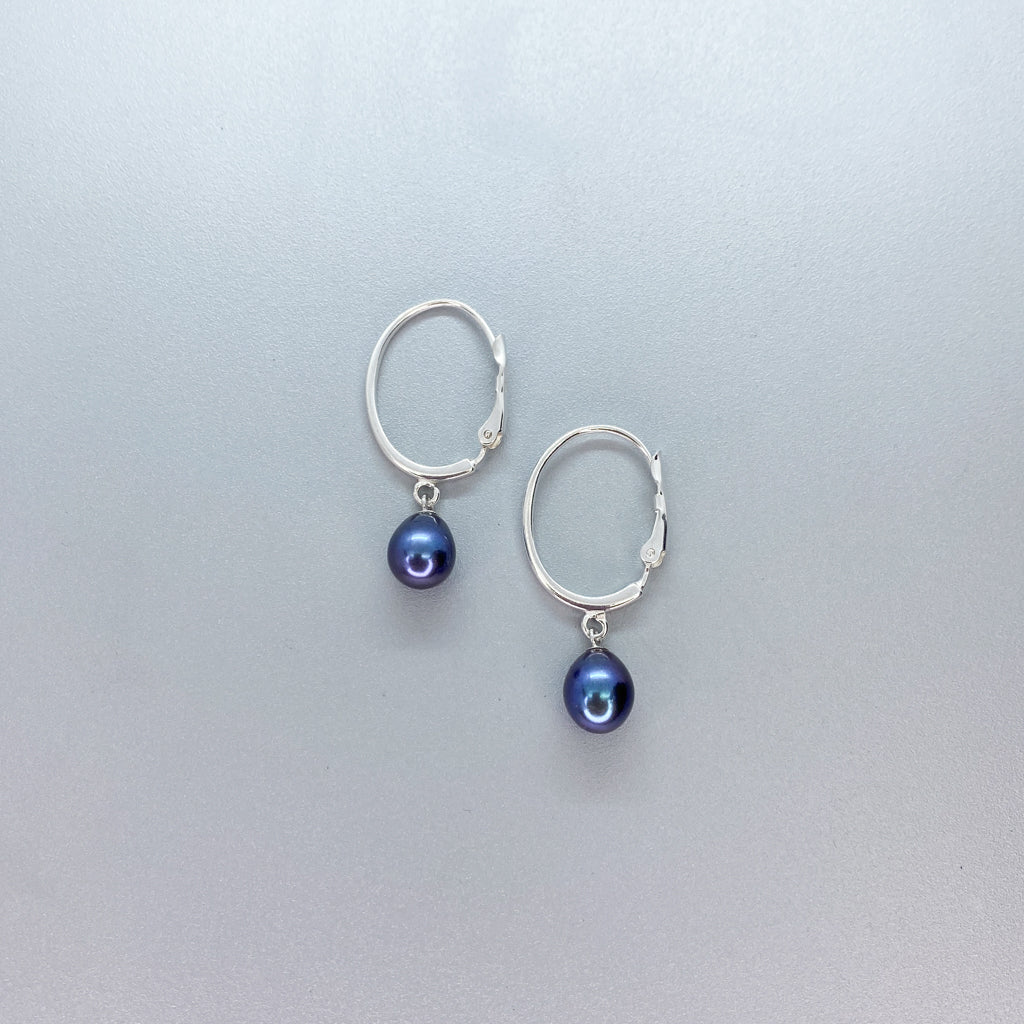 Lever back Pearl Earrings