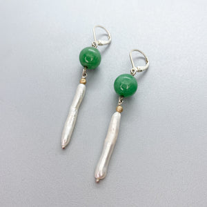 BC Jade and Pearl Earrings
