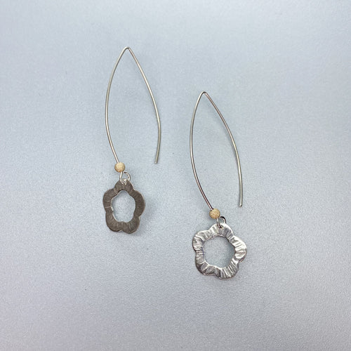Silver Flower Earrings