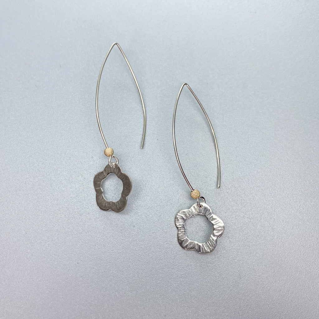 Silver Flower Earrings