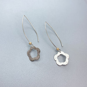 Silver Flower Earrings