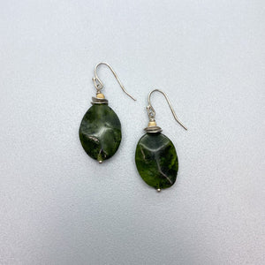 BC Jade Lever back Earrings