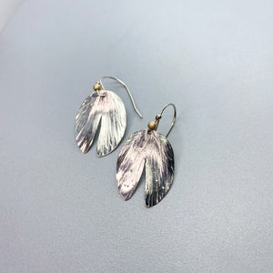 Hammered Leaves Earrings